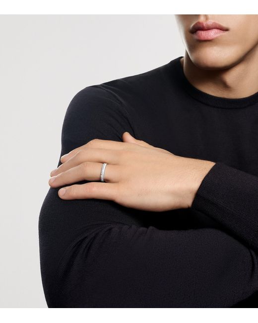 Boucheron Metallic And Diamond Quatre Double Edition Wedding Band