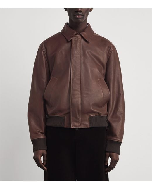Jonathan Simkhai Brown Leather Jacket for men