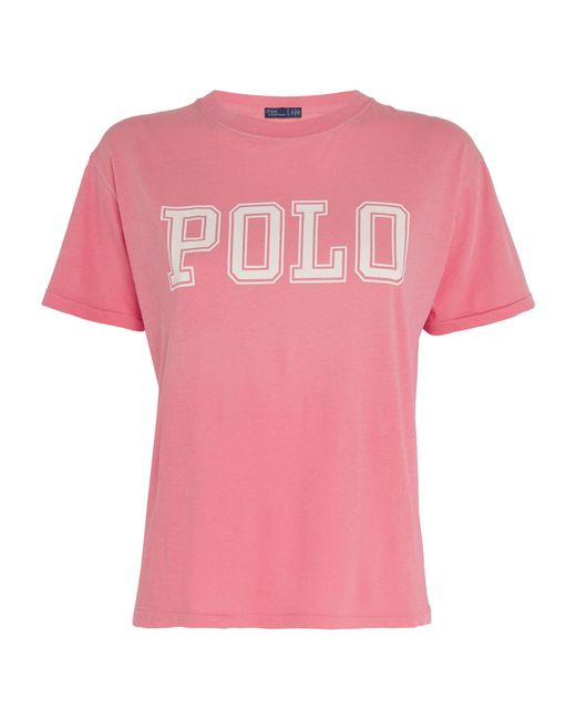 Polo Ralph Lauren Pink Cotton T-shirt