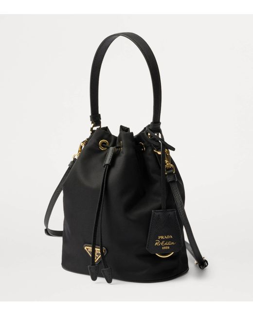 Prada Black Mini Re-Edition 1978 Bucket Bag