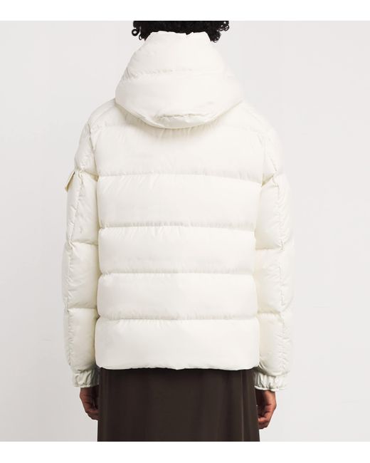 Moncler White Down Maya Puffer Jacket