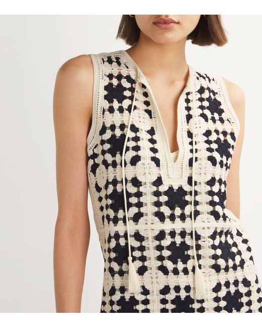 FRAME White Crochet Mini Dress
