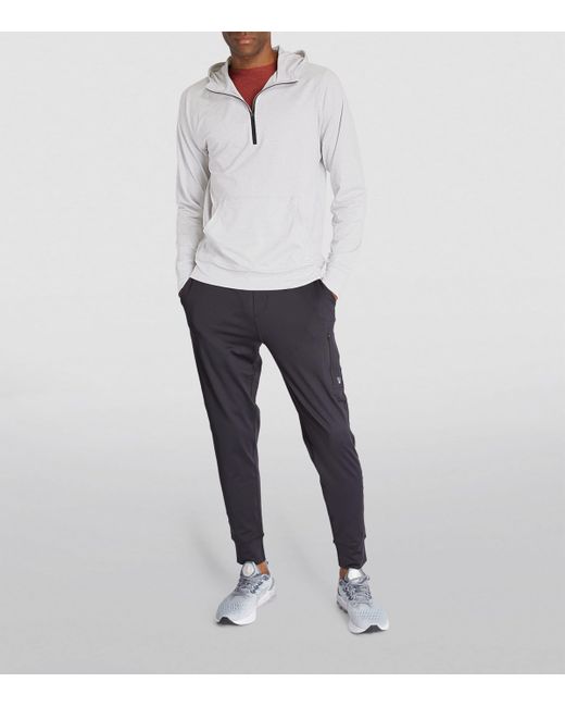 vuori White Ponto Performance Half-Zip Hoodie for men