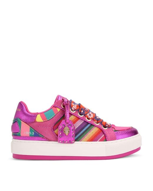 Kurt Geiger Pink Southbank Tag Sneakers