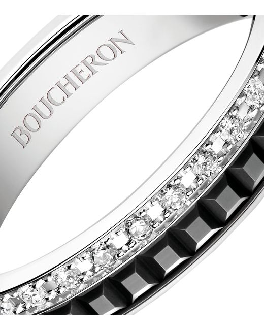 Boucheron Metallic And Diamond Quatre Edition Wedding Band