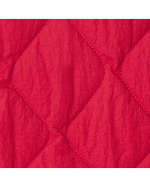 Burberry Red Nylon Quilted Mini Skirt