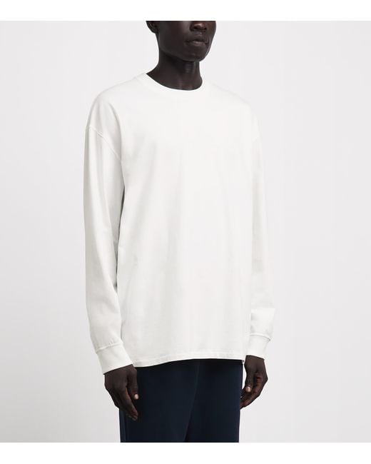 Skims White Heavyweight Cotton Long-Sleeve T-Shirt for men