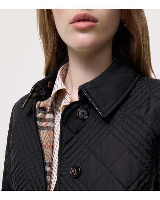 Burberry Black Quilted Field Jacket