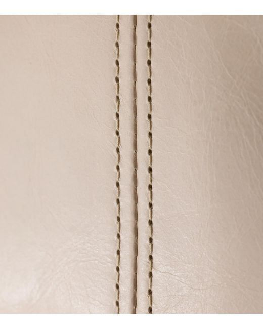 Prada Natural Calf Leather Logo Pouch