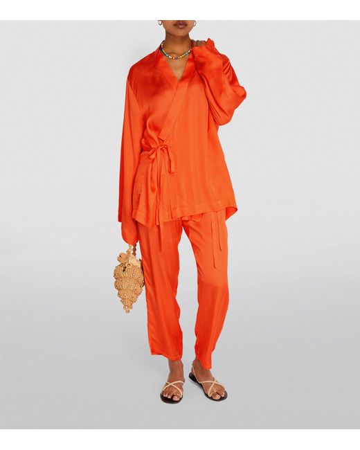 Delos Orange Tao Kimono Jacket