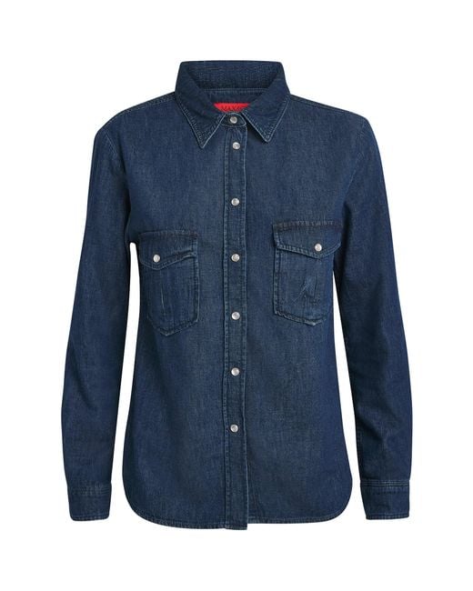 MAX&Co. Blue Denim Shirt