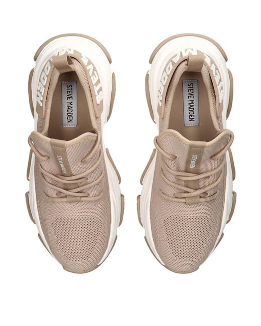 Steve Madden White Protege Logo-strap Woven Low-top Trainers
