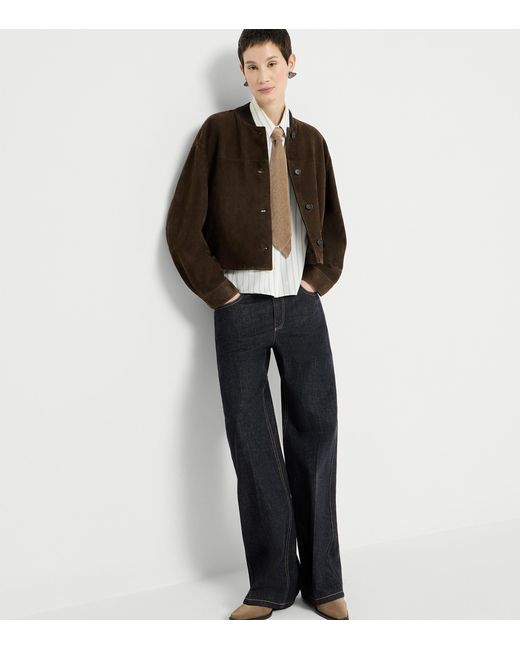 Brunello Cucinelli Blue No-Fade Loose Jeans