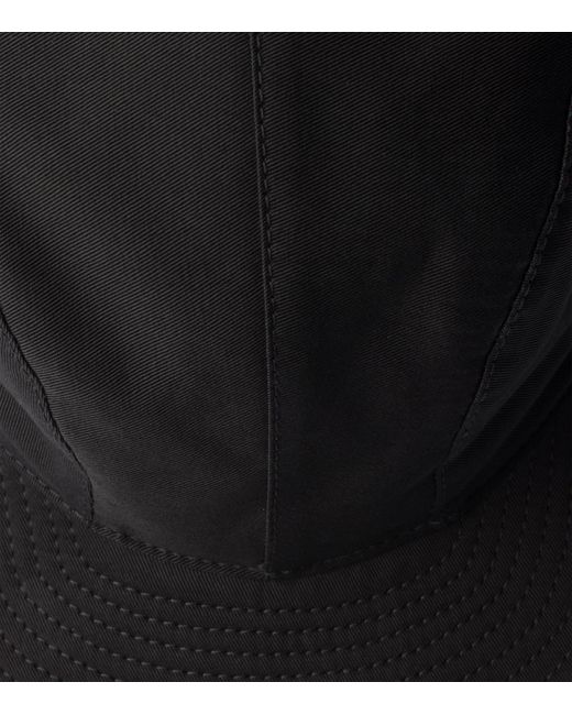 Prada Black Cotton Baseball Cap for men