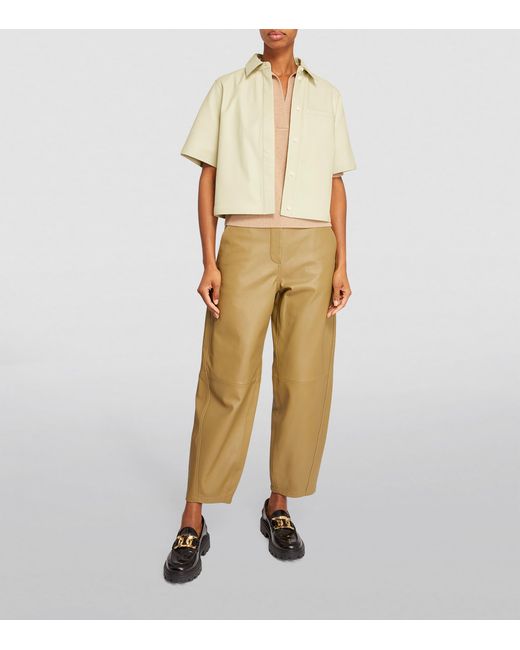 Yves Salomon Natural Leather Shirt