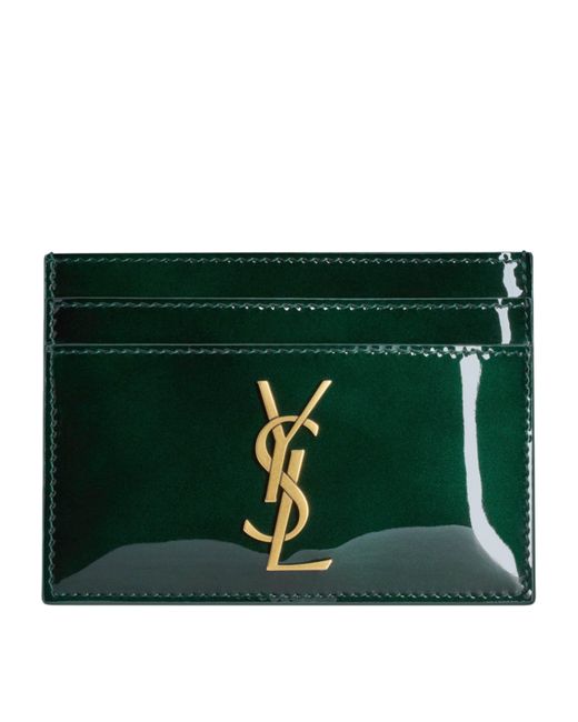 Saint Laurent Green Cassandre Card Holder