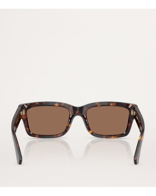 Burberry Brown Acetate Square Sunglasses
