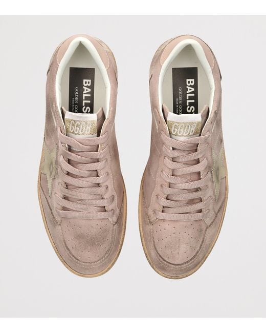 Golden Goose Deluxe Brand Brown Suede Ball Star Sneakers for men