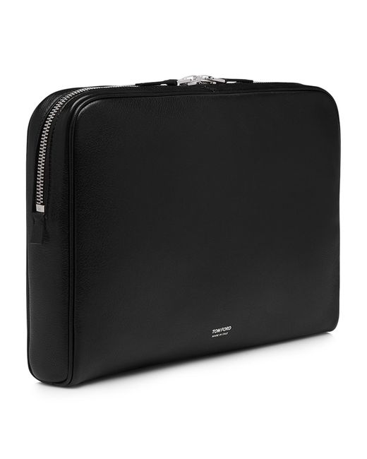 Tom Ford Black Leather Portfolio Pouch for men
