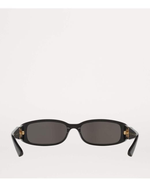 Gucci Gray Slim Rectangular Sunglasses