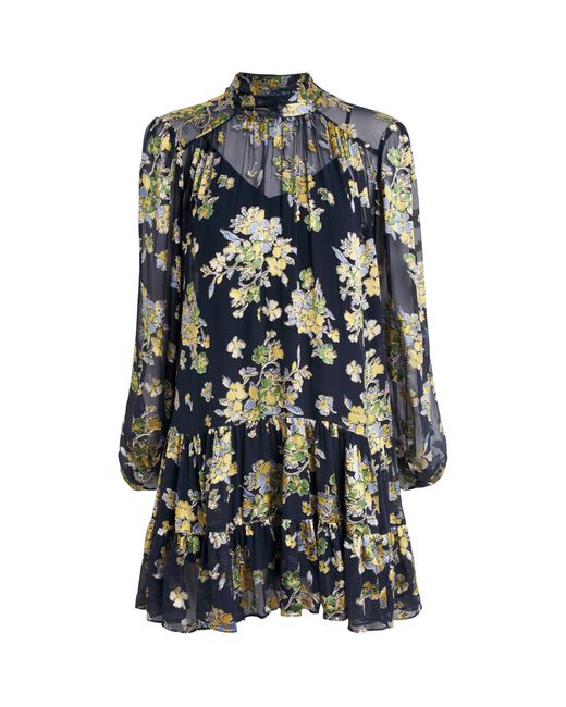 Rixo Blue Anaya Mini Dress