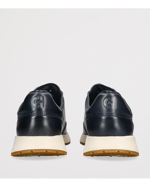 Cole Haan Blue Leather Grandprø Luxe Mile Sneakers for men