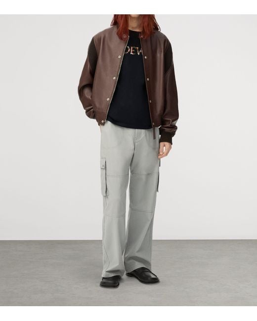Loewe Black Relaxed Fit Cotton T-Shirt for men