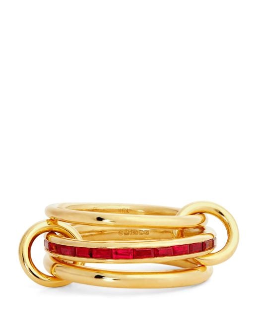 Spinelli Kilcollin Yellow And Ruby Pyrus Ring