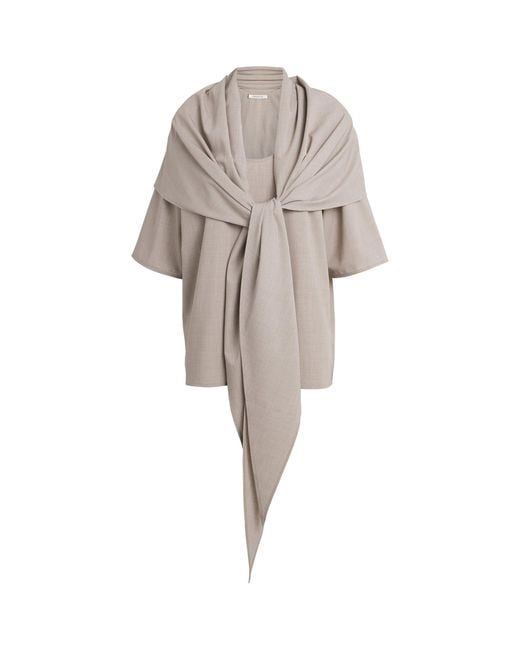 Voranida Natural Layered-Scarf Roth T-Shirt