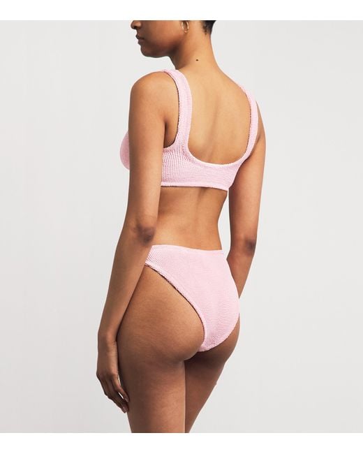 Hunza G Pink Julia Tonal Hoop Bikini