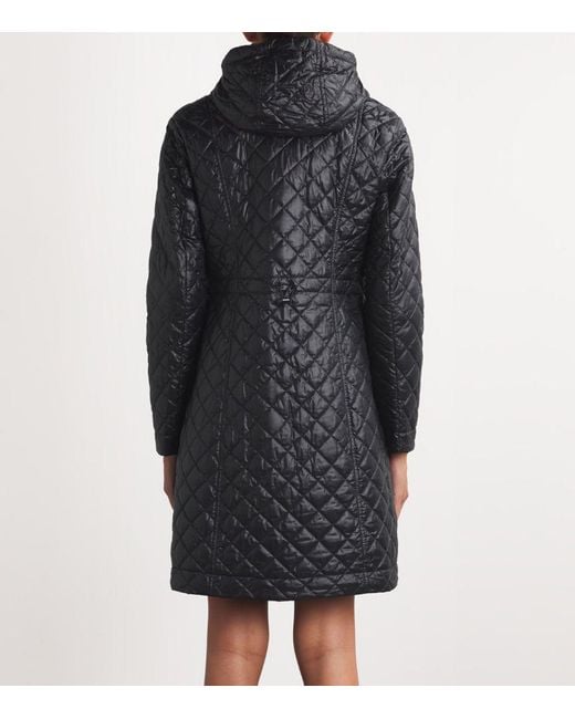 Moncler Gray Diamond Quilted Fitted Puffer Jacket