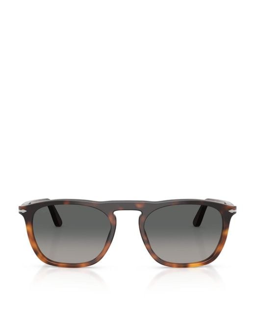 Persol Gray Tortoiseshell Gae Square Sunglasses