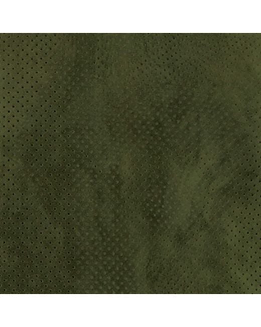 Tom Ford Green Leather Perforated Bomber Jacket for men