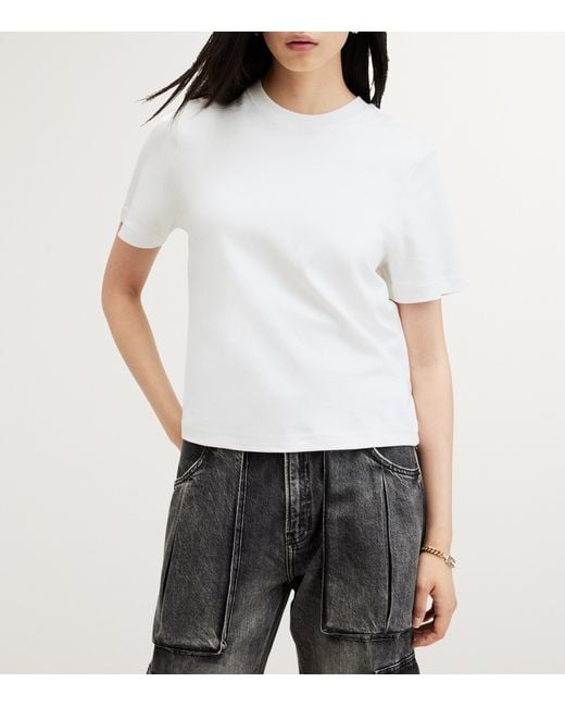 AllSaints White Organic Cotton Lisa T-Shirt