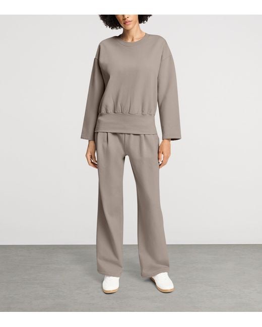 Hanro Gray Stretch-Cotton Natural Living Sweater