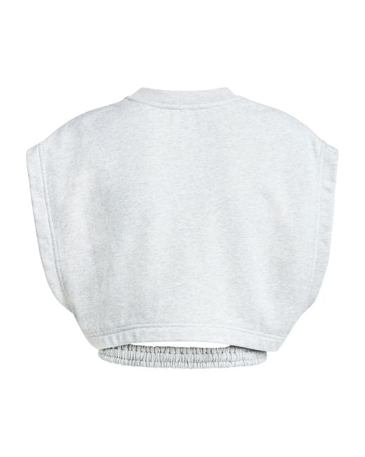 Alaïa White Jersey Crop Top