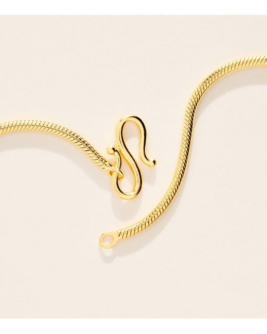 LIE STUDIO Metallic Plated The Julia Necklace