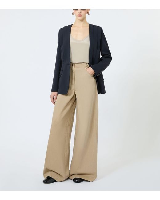 Max Mara Natural Wide-Leg Jeans