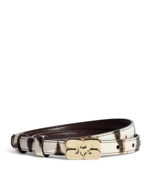 Ganni Metallic Small Kat Belt