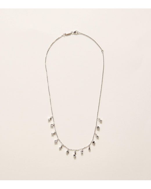 Suzanne Kalan Metallic And Diamond Classic Cascade Necklace