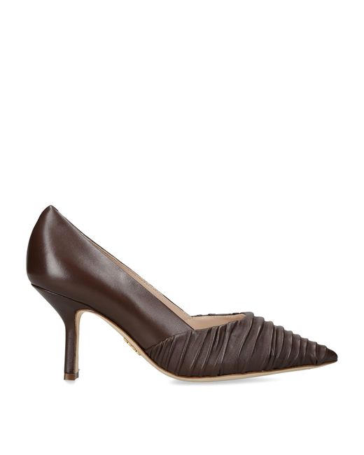 Rodo Brown Leather Tracy Pumps 80