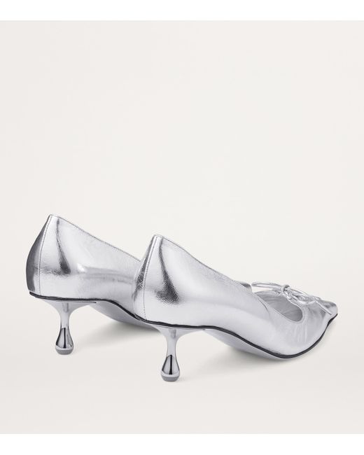 Jimmy Choo Scarlett 50 Metallic Lambskin Pumps