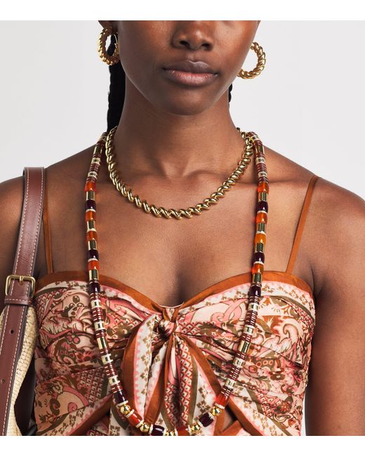Eddie Borgo Metallic Plated Torsade Hoop Earrings