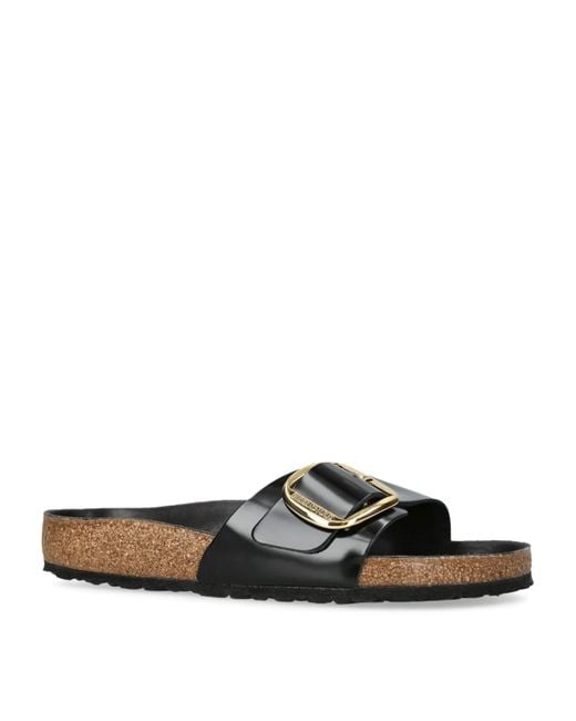 Birkenstock Brown Leather Madrid Big Buckle Sandals