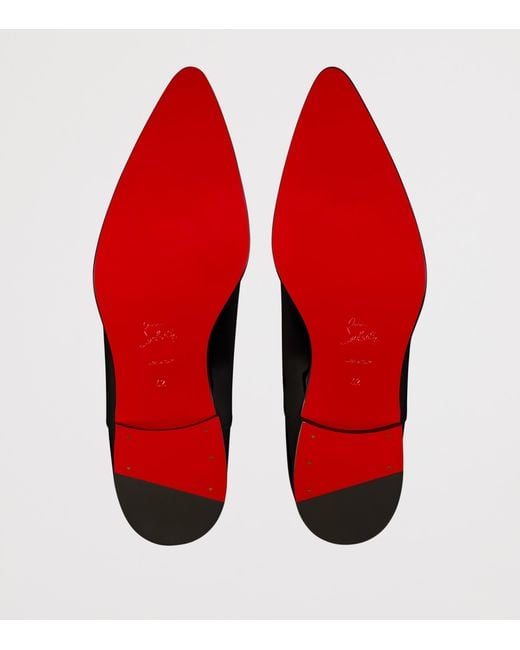 Christian Louboutin Black Pelvis Patent Leather Oxford Shoes for men