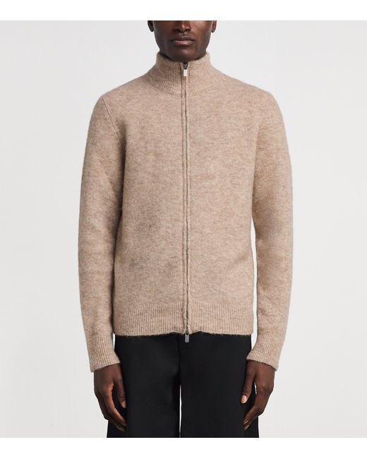Barena Natural Alpaca-Blend Zip-Up Cardigan for men