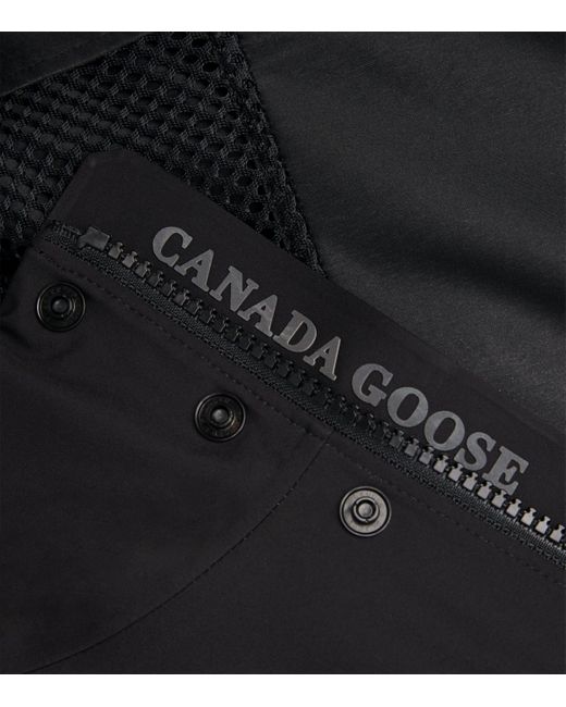 Canada Goose Black Waterproof Barclay Raincoat for men