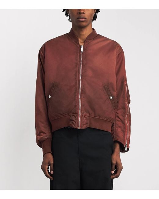 424 Brown Military Bomber Jacket for men