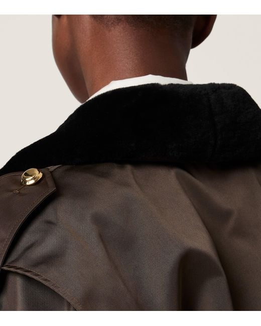 Miu Miu Black Technical Gazar Bomber Jacket