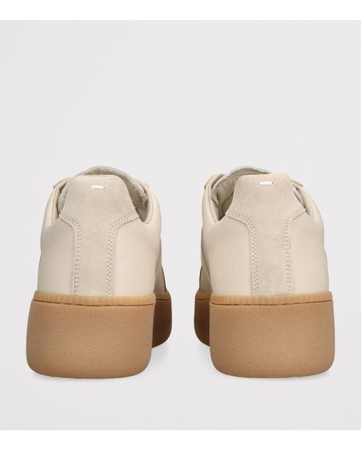Maison Margiela Natural Leather-Suede Chunky Replica Sneakers